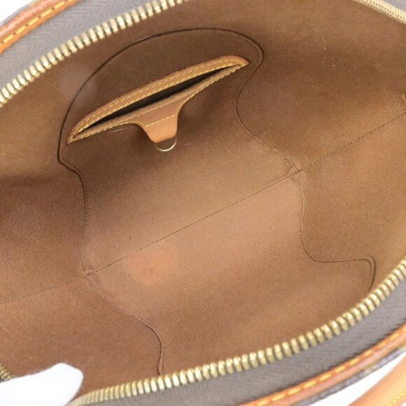 LOUIS VUITTON LV Logo Ellipse PM Hand Bag Monogram Leather Brown - Picture 10 of 15